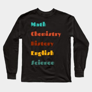 subject labels Long Sleeve T-Shirt